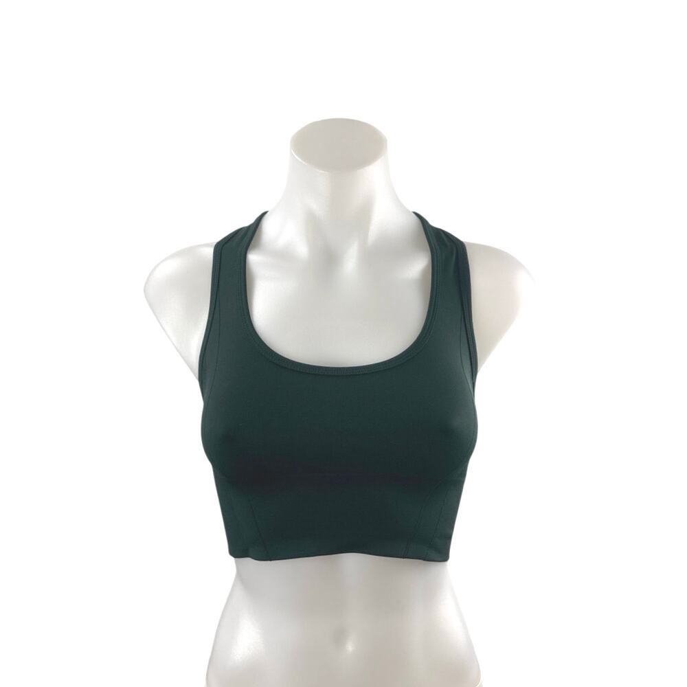 YPB Green Racerback Sleeveless Yoga Athletic Activewear Tank Sports Bra Top XXS